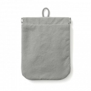 MUJI Wrinkle Nylon One-Touch Flat Pouch – плоский органайзер из жатого нейлона с удобным открытием