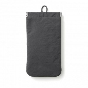 MUJI Wrinkle Nylon One-Touch Flat Pouch – плоский органайзер из жатого нейлона с удобным открытием