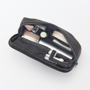 MUJI Wrinkle Nylon Wide-Open Pouch – вместительный органайзер из жатого нейлона с удобным раскрытием