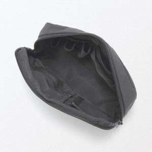 MUJI Wrinkle Nylon Wide-Open Pouch – вместительный органайзер из жатого нейлона с удобным раскрытием