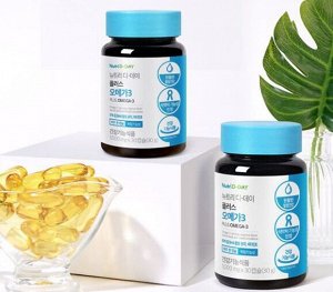 NUTRI D-DAY NEW PLUS OMEGA-3 Добавка с омега 3 и витамин Е, 1,000мг*30табл