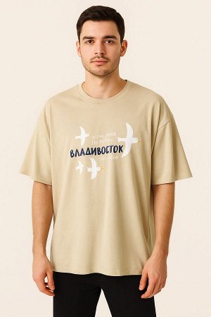 Футболка «Владивосток» бежевая