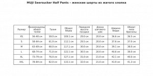 MUJI Seersucker Half Pants – женские шорты из жатого хлопка