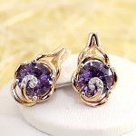Серьги позолота H01-4853
