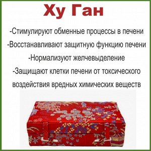 Товар 5874 Hugan Ху Ган китайские пилюли для восстановления функций печени, желчного пузыря и желчевыводящих путей. Основной компонент — лимонник китайский, использующийся в медицине с древних времен.
