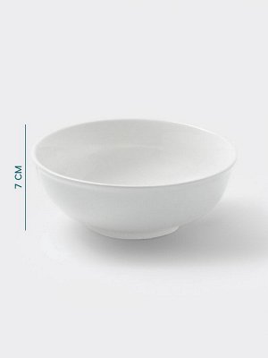 Тарелка глубокая Hanna Knövell, 1 л, d=18.5 см, фарфор, белая