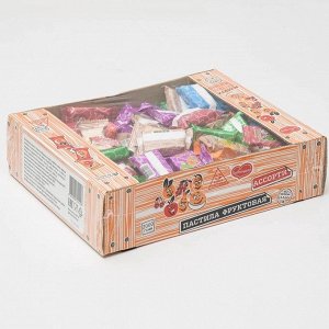 Пастила ассорти: яблок, груш, перс, вишн, дыня, апельс, барбар 900 г