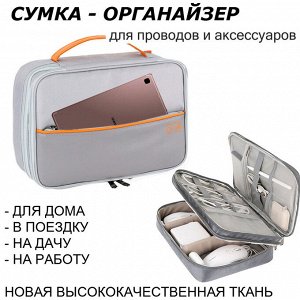 Органайзер Новая модель сумки-органайзеров для гаджетов, проводов,зарядок и тд.
Материал: высококачественный полиэстер
размер: см.фото
