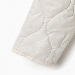 Куртка стёганая женская демисезонная MIST Oversize, молочная