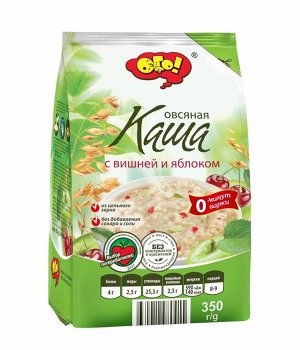 Каша овс. с вишней и яблоком НТВ 350гр/10 ОГО