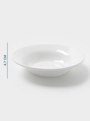 Тарелка глубокая Hanna Knövell, 550 мл, d=20.4 см, фарфор, белая