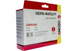 H-03 НЕРА фильтр для пылесоса SAMSUNG, 1 шт., многоразовый моющийся