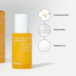 Сыворотка для выравнивания тона и рельефа кожи Celimax Pore+Dark Spot Brightening Serum, 30мл