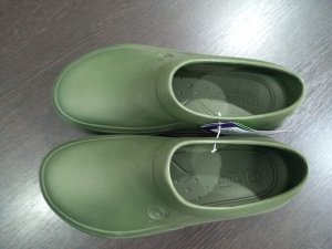 Обувь дачная мужская галоши глэмпы цвет Зеленый
