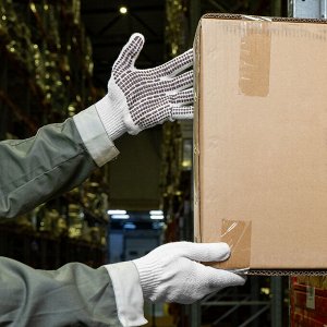 Перчатки трикотажные, ПВХ гель "Протектор", оверлок Сибртех