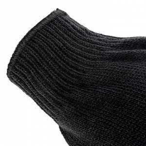 Перчатки трикотажные, акрил, ПВХ гель, "Протектор", черны, оверлок Сибртех