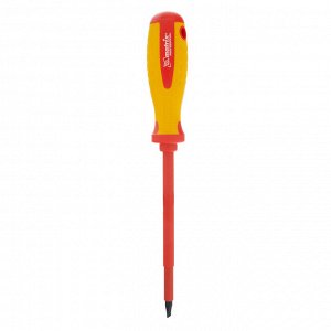 Отвертка Insulated, SL6.5 x 150 мм, CrMo, до 1000 В, двухкомпонентная рукоятка Matrix Professional