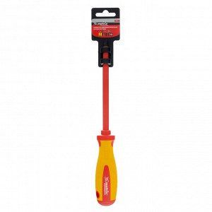 Отвертка Insulated, SL6.5 x 150 мм, CrMo, до 1000 В, двухкомпонентная рукоятка Matrix Professional