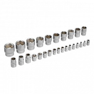 Набор инструментов, 1/2", 1/4", CrV, пластиковый кейс 98 предметов Stels