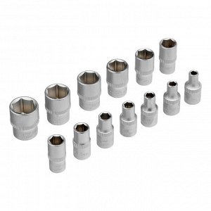 Набор инструментов, 1/4", Cr-V, S2, усиленный кейс, 47 предметов Stels