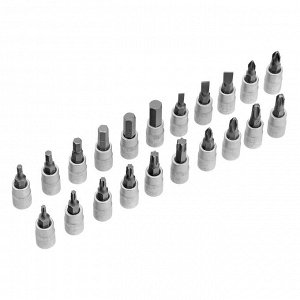 Набор инструментов, 1/4", Cr-V, S2, усиленный кейс, 47 предметов Stels