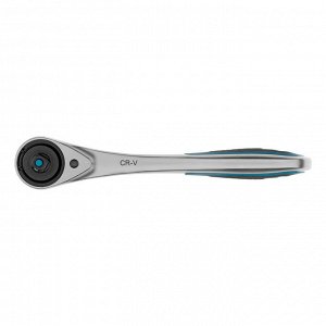 Набор торцевых головок, трещотка 120 зубьев, 1/4", CrV, 12 предметов Gross