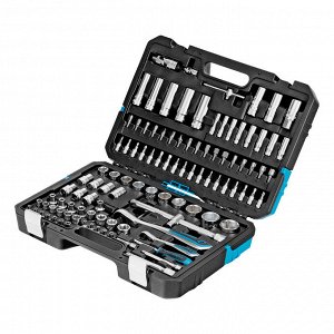 Набор инструментов, 1/4", 1/2", CrV, 120 зубьев, 109 предметов Gross