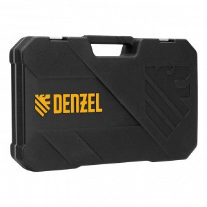Набор инструментов, 1/2", 1/4", CrV, S2, пластиковый кейс, 84 предмета Denzel