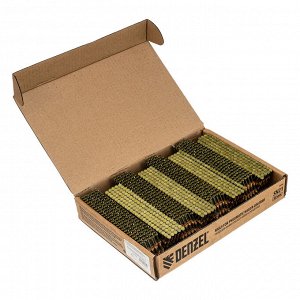 Гвозди для пнев. нейлера (крашен.) длина - 50 мм, диам. - 2,9 мм, 2000 шт. Denzel