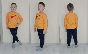 Детский спортивный костюм 907-5 "NK Галка Флис" Желтый