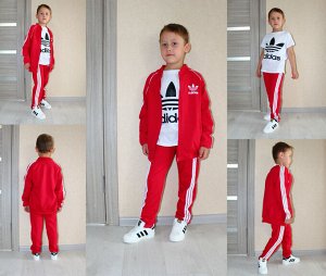 Детский Спортивный Костюм 6006 "B62-AD-Тройка" Красный