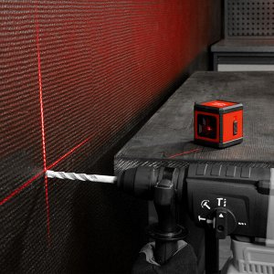 Лазерный уровень XQB RED Basic SET, 10 м, красный луч, батарейки, резьба 1/4" MTX