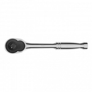 Ключ-трещотка 1/4", CrV, 120 зубьев, цельнометаллический, хром Gross