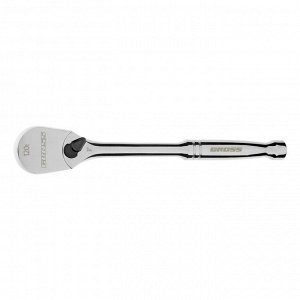 Ключ-трещотка 3/8", CrV, 120 зубьев, цельнометаллический, хром Gross