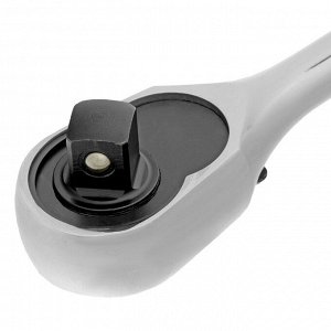 Ключ-трещотка 1/2", CrV, 120 зубьев, цельнометаллический, хром Gross