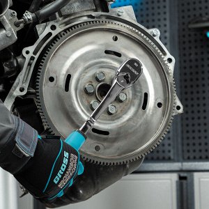 Ключ-трещотка 1/2", CrV, 90 зубьев, усиленный, хром Gross