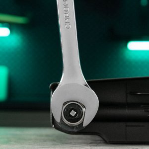 Ключ комбинированный, 25 мм, CrV, матовый хром Stels
