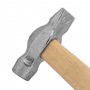 Молоток слесарный, 400 г, круглый боек, деревянная рукоятка
