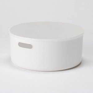 MUJI Soft Polyethylene Case Round Medium - круглый пластиковый ящик для хранения, средний размер