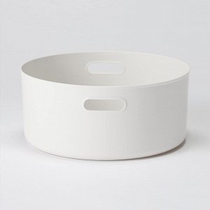 MUJI Soft Polyethylene Case Round Medium - круглый пластиковый ящик для хранения, средний размер