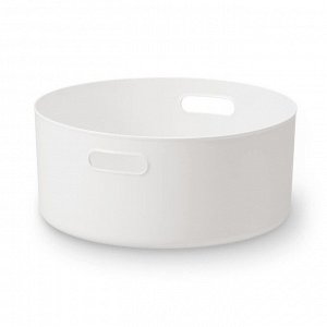MUJI Soft Polyethylene Case Round Medium - круглый пластиковый ящик для хранения, средний размер