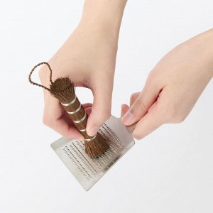 MUJI Shuro Palm Fiber Stick Brush Small - щетка из волокон пальмы шуро, малая