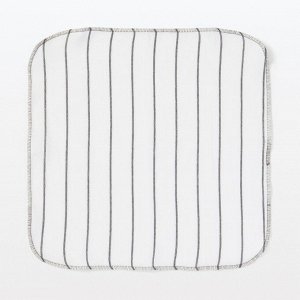 MUJI Indian Cotton Yarn-Dyed Dish Cloths Set - набор из 6 хлопковых кухонных полотенец, черный узор