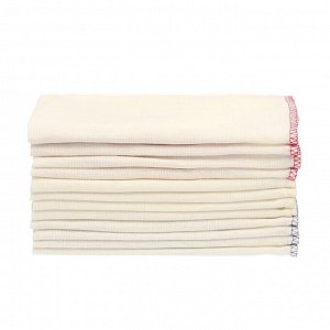MUJI Recycled Cotton Cloths Set - набор полотенец из переработанного хлопка с цветной каймой