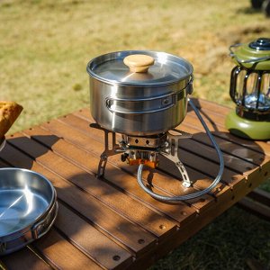 Дорожный набор посуды, сковородка 0,7 л. и кастрюля 1,4 л.