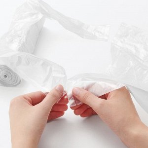 MUJI Garbage Bag with Handles 14L - мешки для мусора с ручками, 14 л (20 шт.)