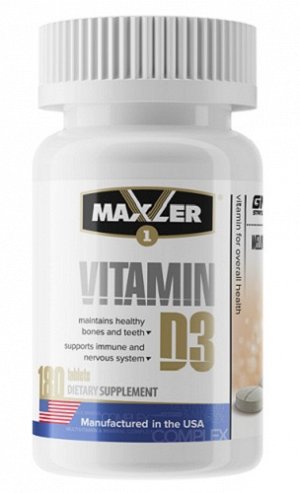 Maxler Vitamin D-3 (180 таб.)