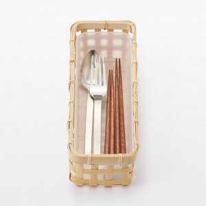 MUJI Bamboo Woven Basket Narrow - плетёная корзина из бамбука, узкая