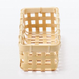 MUJI Bamboo Woven Basket Narrow - плетёная корзина из бамбука, узкая