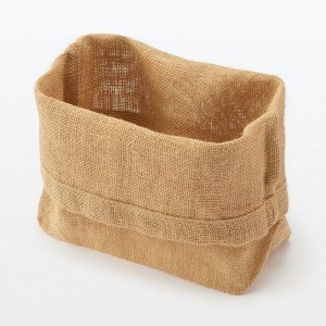 MUJI Jute Storage Bag L - джутовый мешочек для хранения, размер L